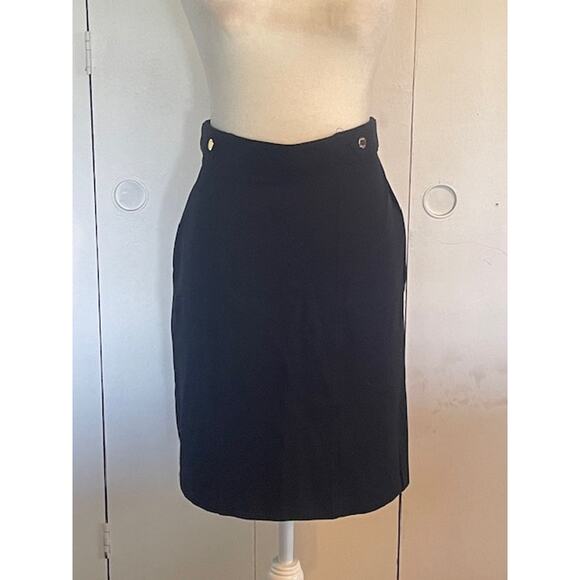 Anne‎ Klein Women's Size 8 Black Pencil Skirt - Picture 1 of 7